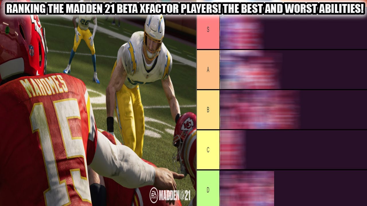 THE BEST AND WORST ABILITIES IN THE MADDEN 21 BETA! TIER RANKING XFACTOR PLAYERS! | MADDEN 21