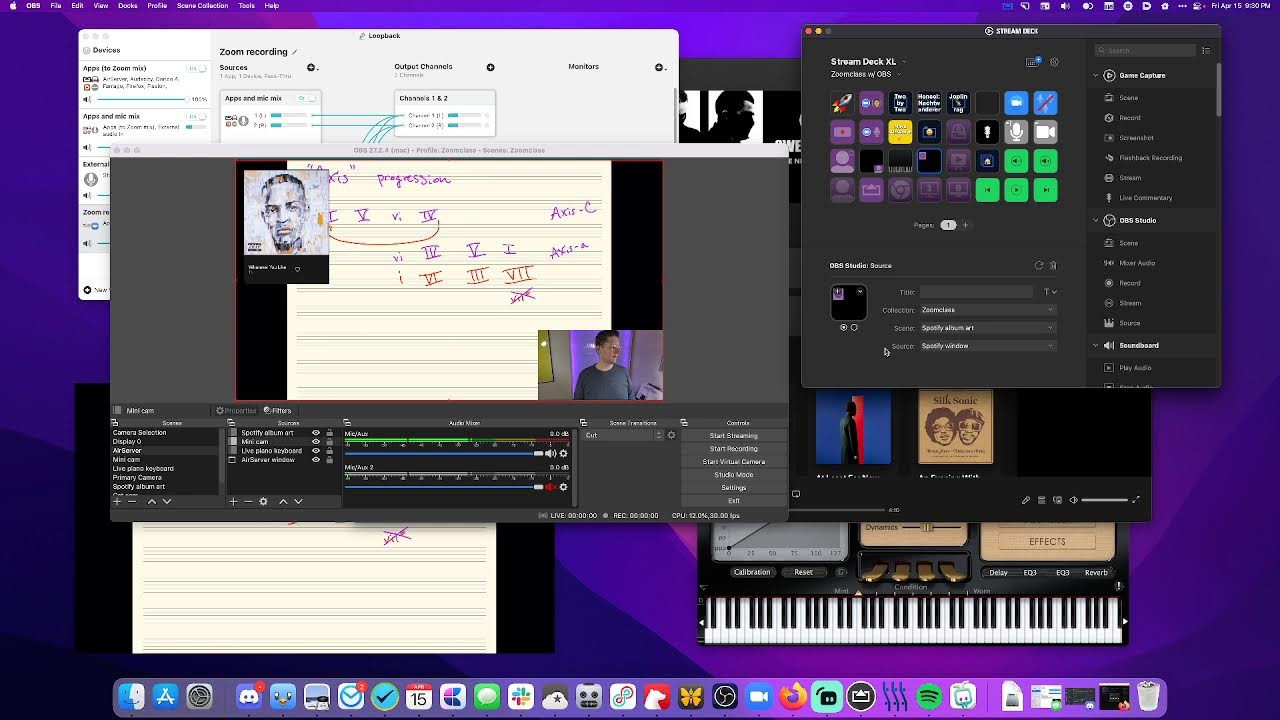 Setting up OBS, Stream Deck, and Loopback on my new Mac Studio for online teaching