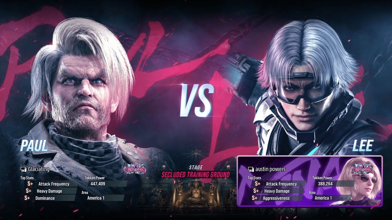 TEKKEN 8 Glaciating (PAUL) VS austin powers (LEE) TEKKEN 8 HIGH LEVEL RANK MATCH