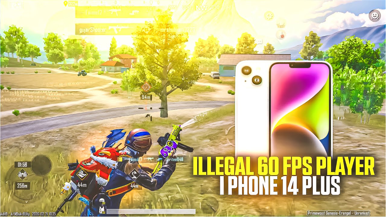 ILLEGAL 60 FPS PLAYER 🔱 I PHONE 14 PLUS
