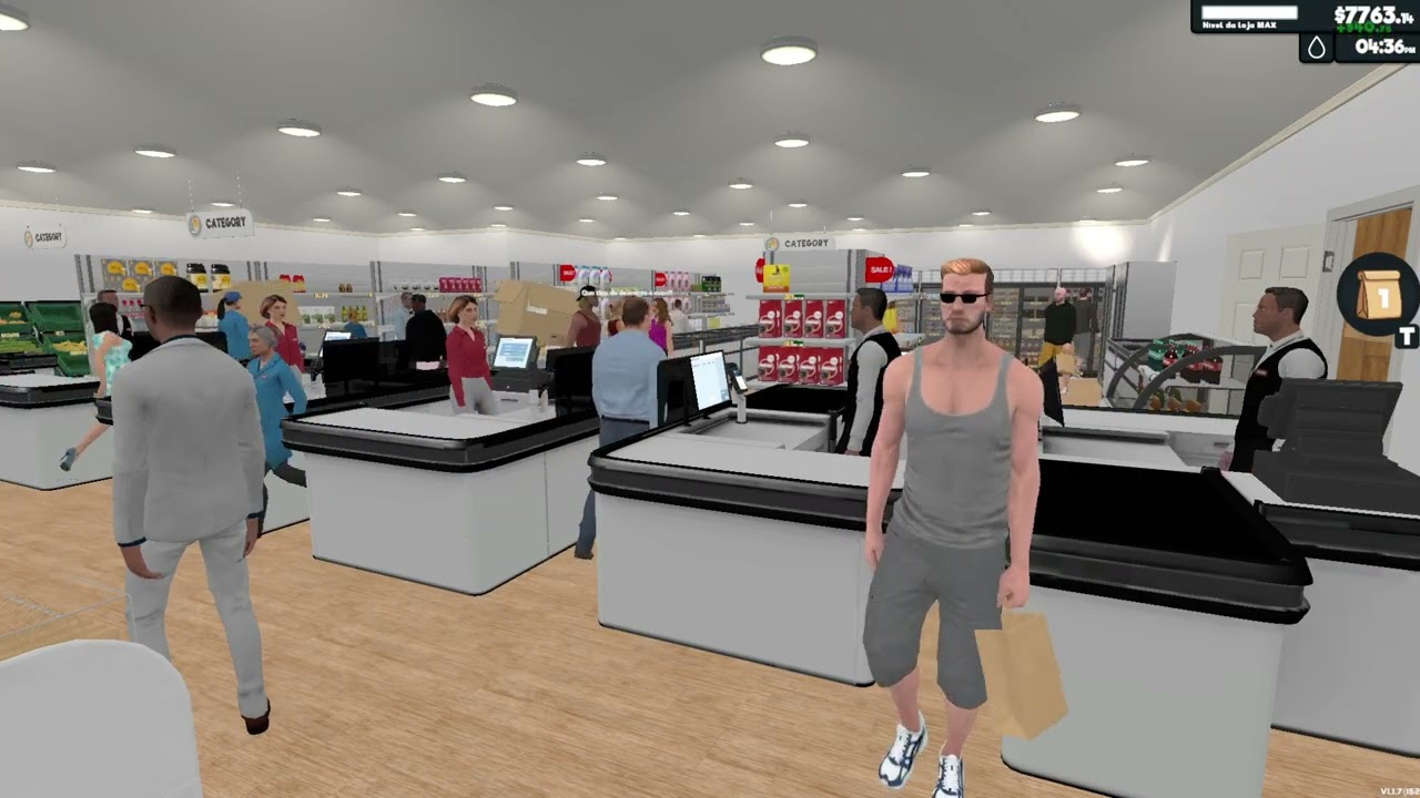 Jogando Supermarket Simulator Bovino Market #468