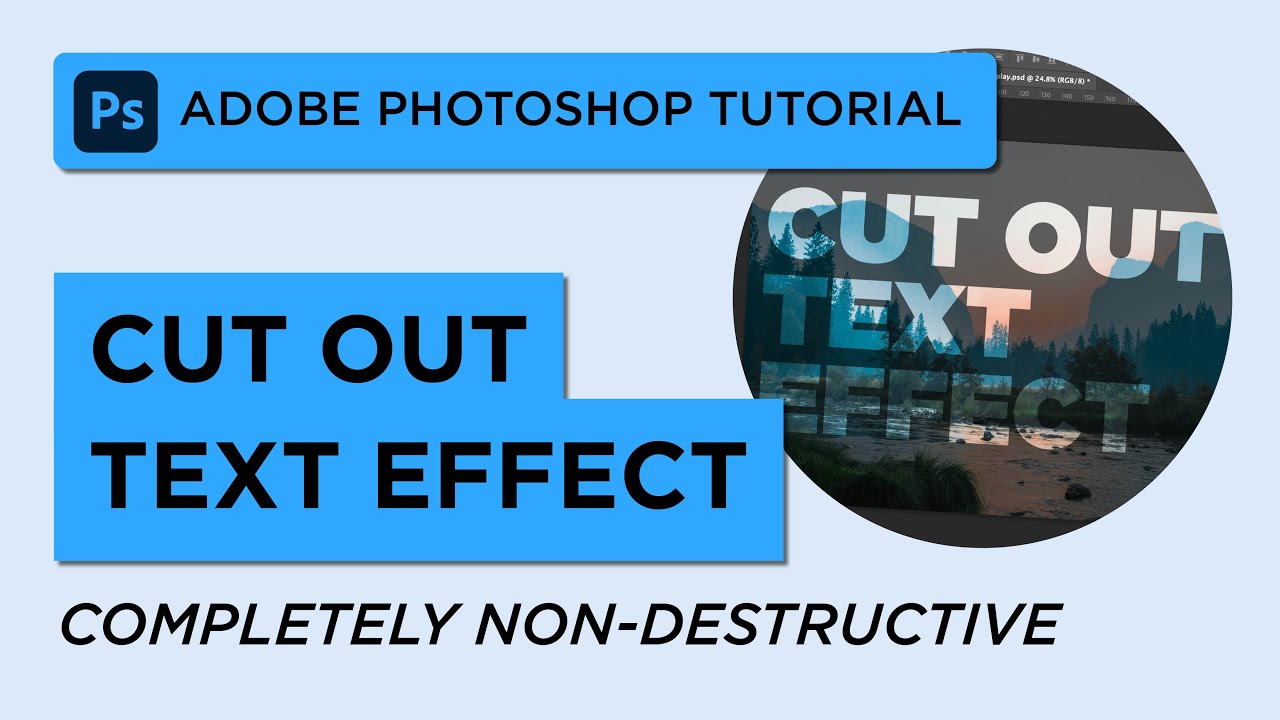 How to Make a Cut-Out Text Effect in Adobe Photoshop