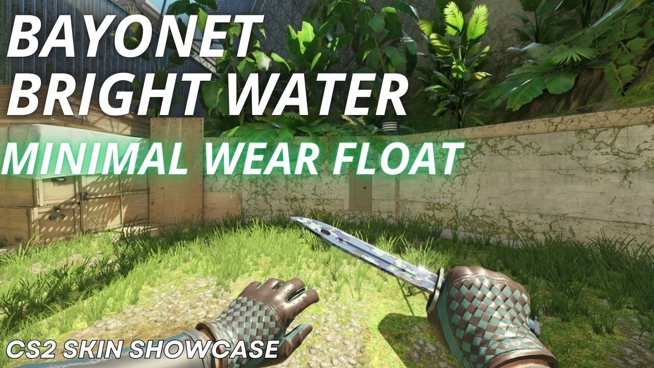 Bayonet Bright Water (Minimal Wear) | CS2 Skin Showcase with NEW Animation