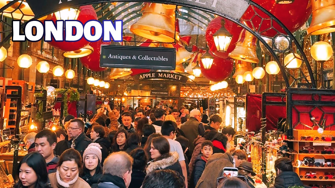 London Popular Street Market – Crowded, Colorful & Full of Energy | Busy Streets & Market Vibes