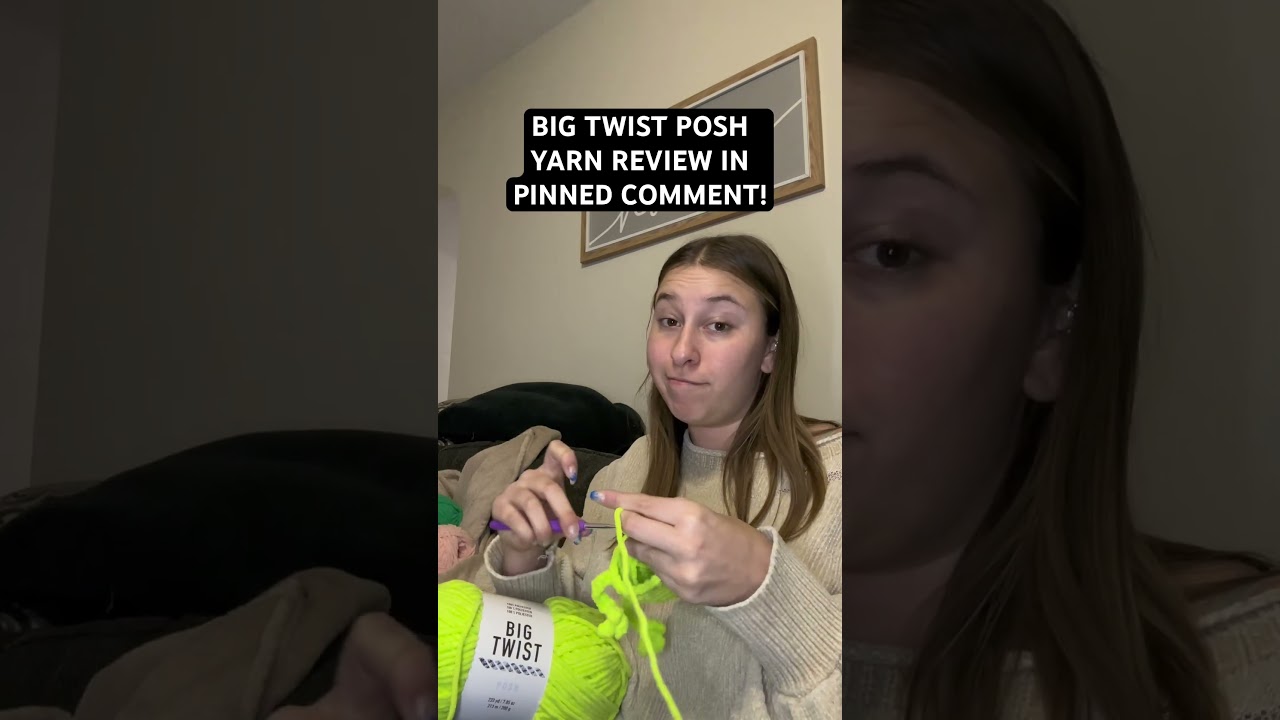 ✨BIG TWIST POSH ✨ Yarn review in the comment for Joann&rsquo;s new yarn! 💕 #newyarn #bigtwist #joanns