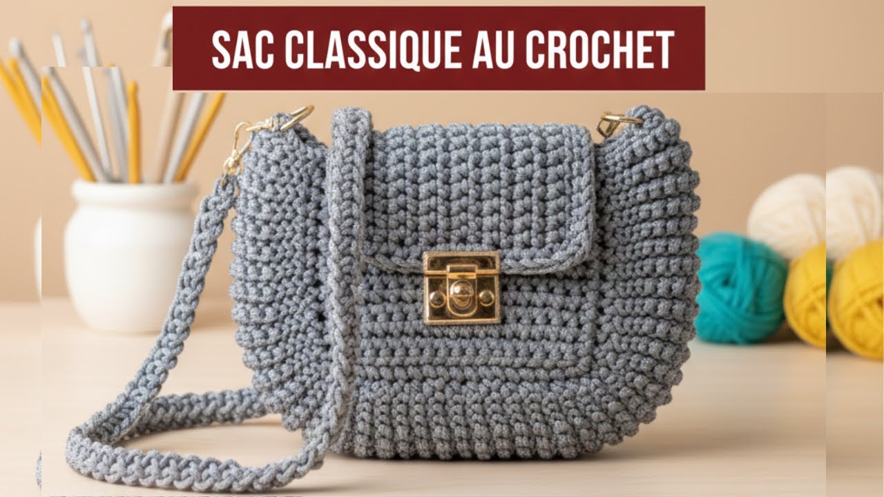 Tuto sac à main au crochet 🧶 | Modèle classique chic et facile