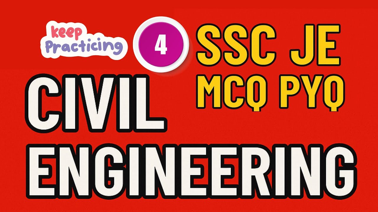 HIGHWAY ENGINEERING MCQ PYQ  | SSC JE UPSSSC JE |  CIVIL ENGINEERING | RRB JE | BY SATENDRA MAURYA