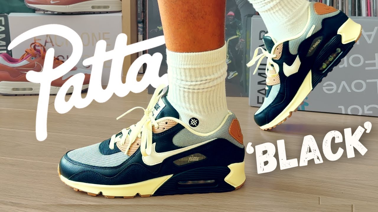 Nike Air Max 90 x PATTA ' Black' 🔥The UNDERRATED WAVE -  #nikeairmax90 #patta #airmax90  #sneakers