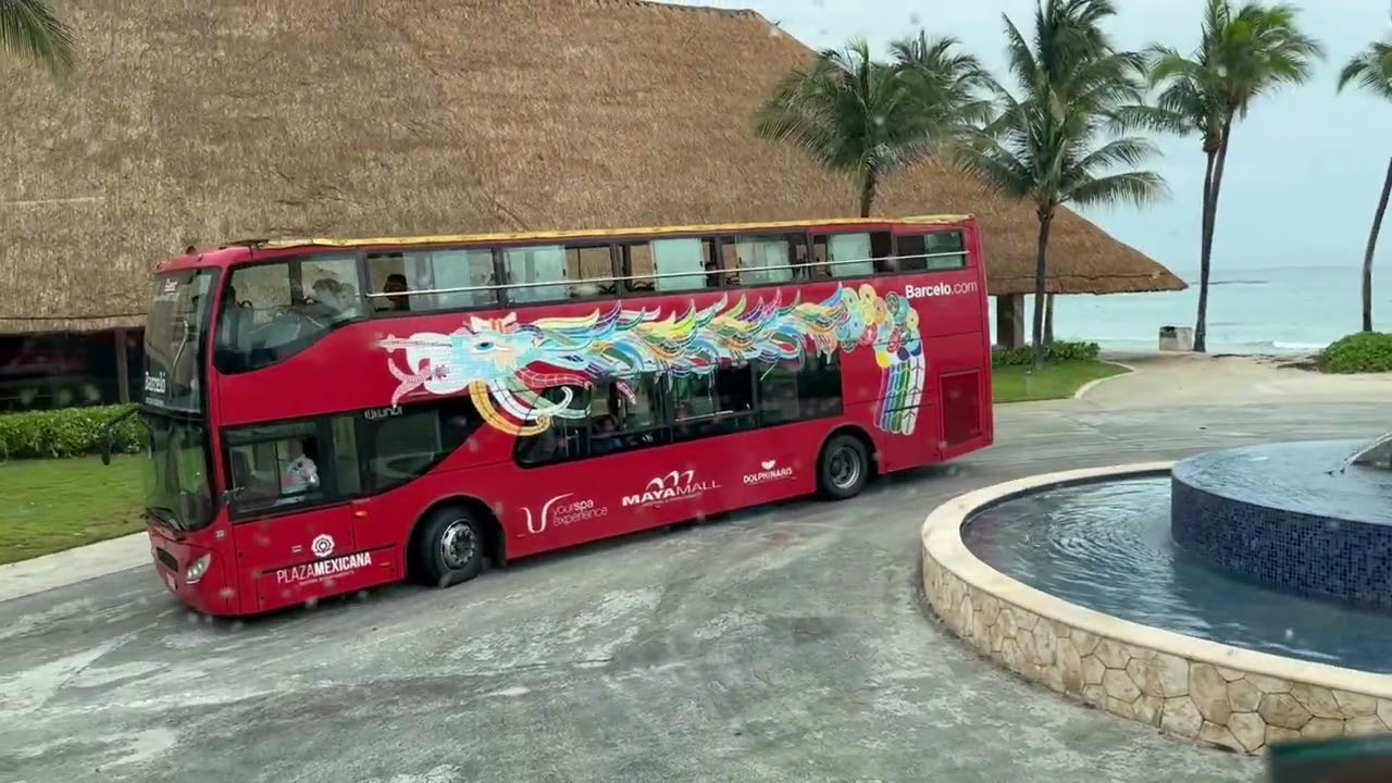 Barcelo Maya Palace,viaje en bus de día por todo el complejo hotelero y parte del Hotel Maya Palace