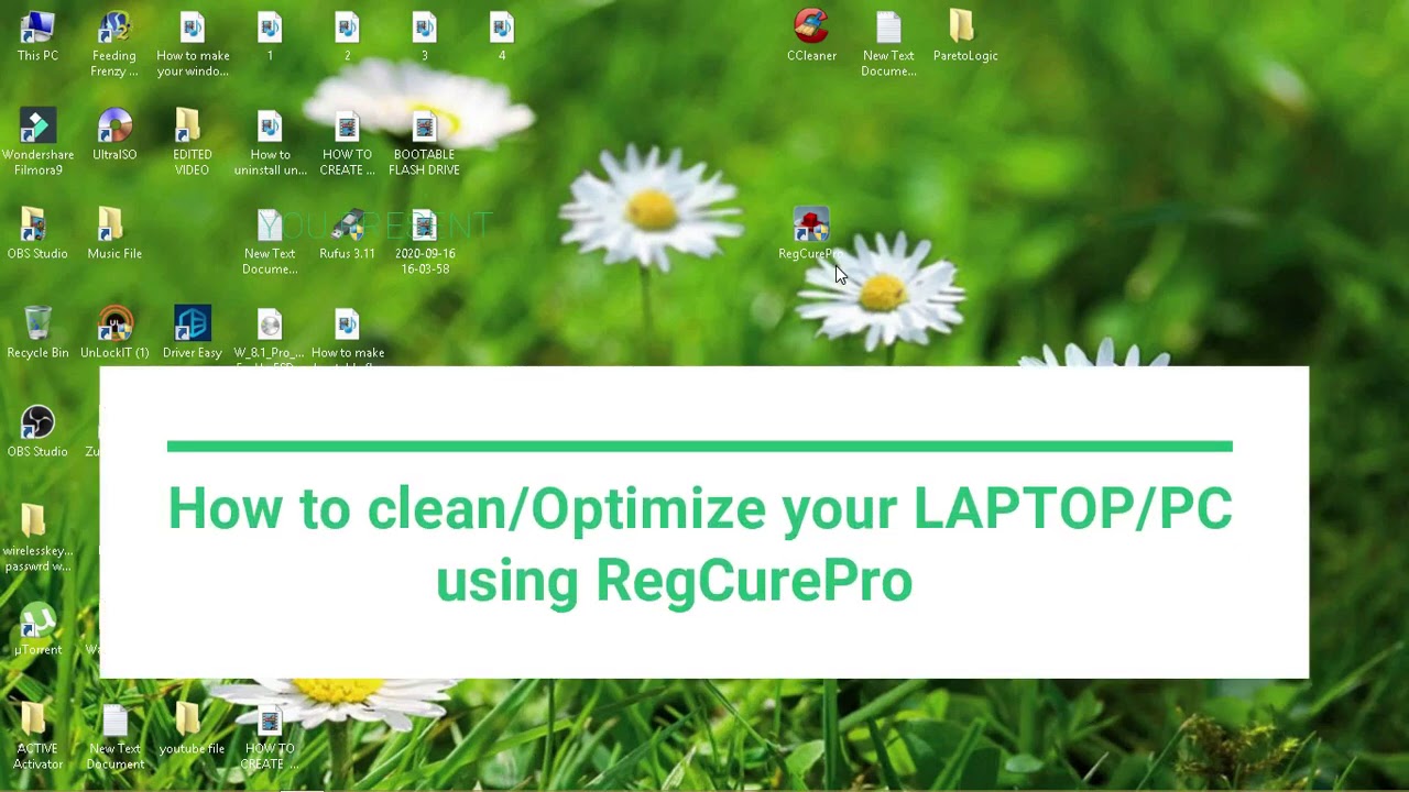 How to clean & Optimize laptop/pc using RegCurePro