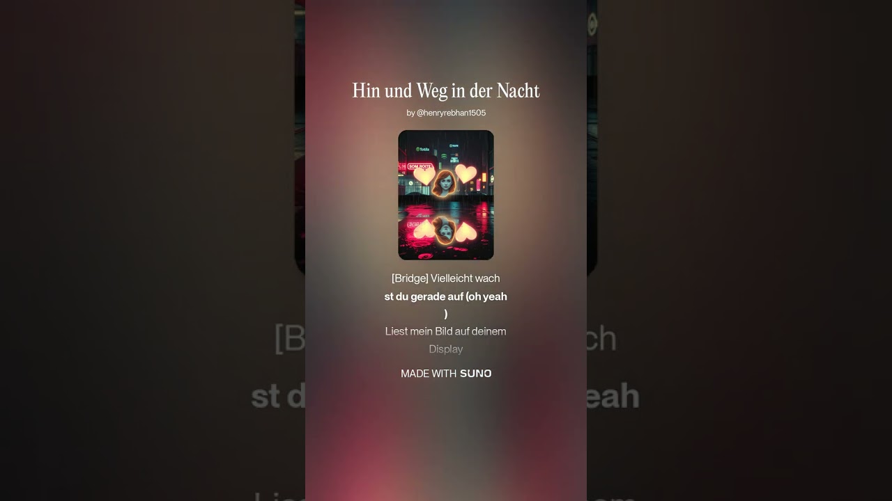 Hin und Weg in der Nacht