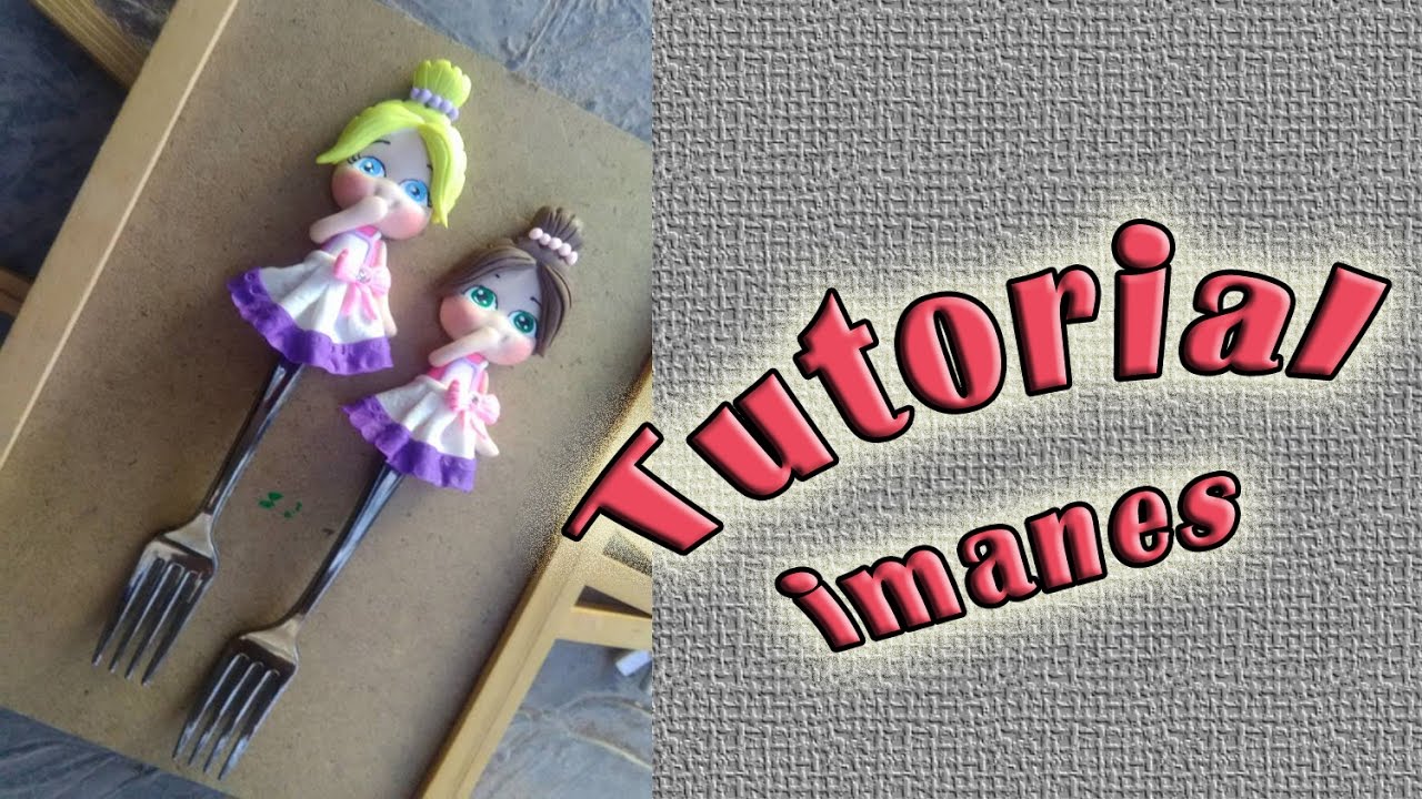 Imanes para el refri, muñequitas de porcelana fria Tutorial