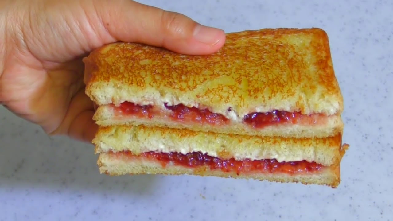 Jam Grilled Cheese Sandwich : Breakfast Recipe