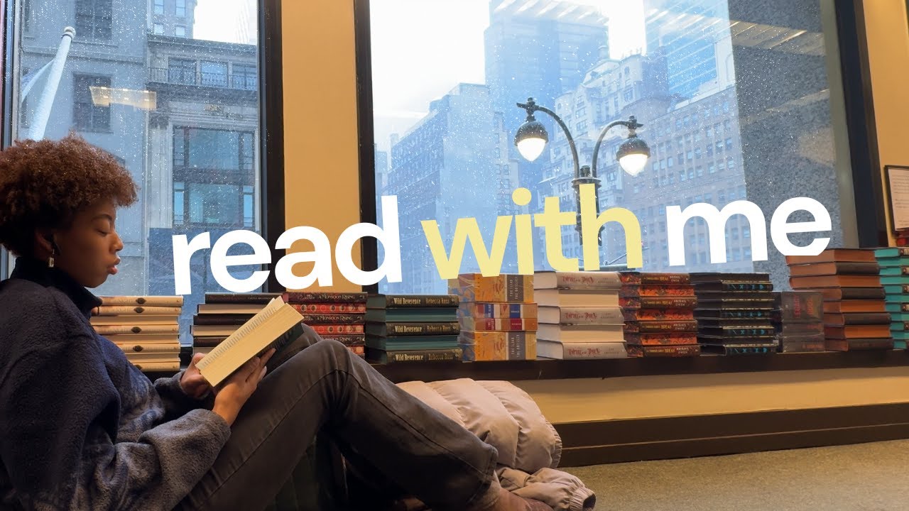 read with me at a bookstore while it’s snowing | 30 minute ambient reading