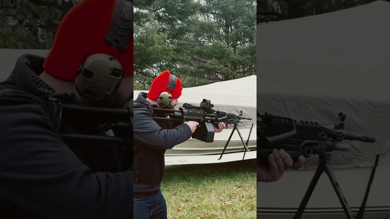 FN M249 PARA (The SAW we have at home) #beltfed #m249 #saw #fn #fnsaw #556