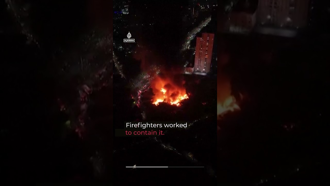 Massive fire engulfs Jakarta market leaving hundreds homeless