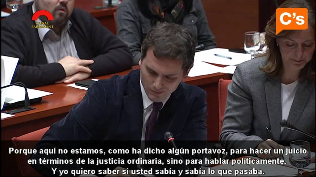 C's - Albert Rivera: Sr Mas, uds. se han comportado como una familia, no como un Gobierno