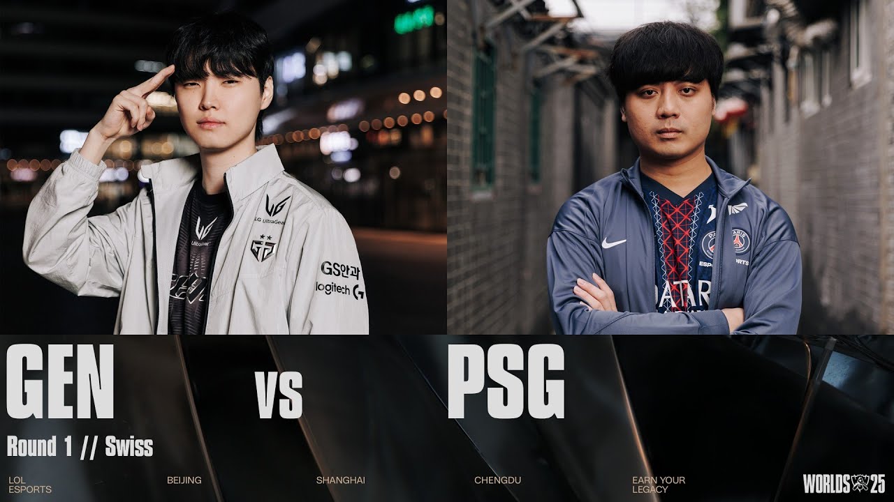 GEN vs PSG | WORLDS 2025 | Swiss Stage | Game 01 | Gen.G vs PSG Talon