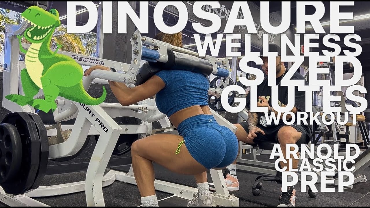 DINOSAURE WELLNESS SIZED GLUTES WORKOUT | ARNOLD CLASSIC PREP | BABI MANU | IRON UNIVERSITY