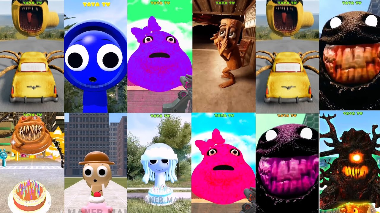 Banana Car VS Pou Bou _ Karker Karkir _ Frostbite Munci _ Car 