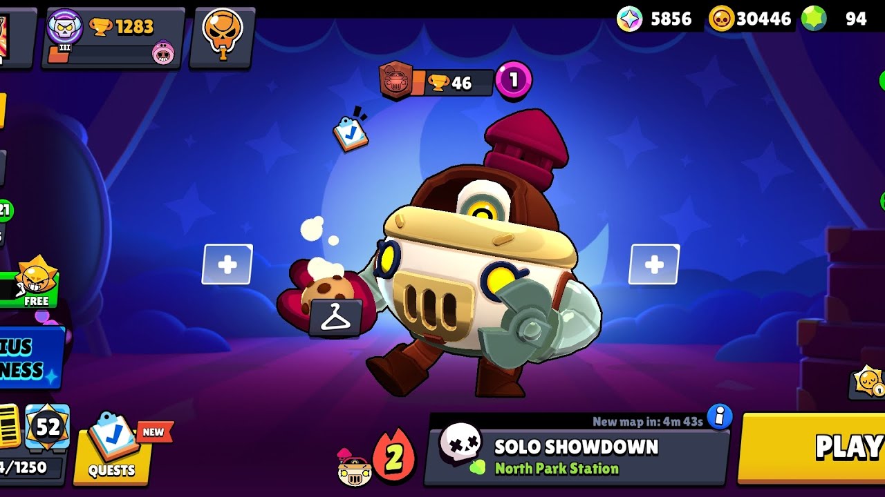 Showdown don't get hit by the train! Brawl stars!