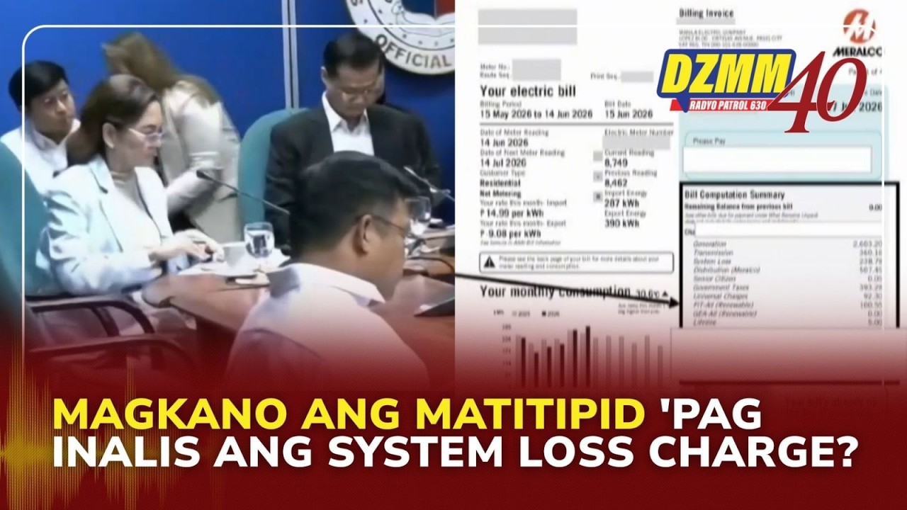 Consumers may save P175-P238 monthly if system loss charge is removed | (30 July 2026)
