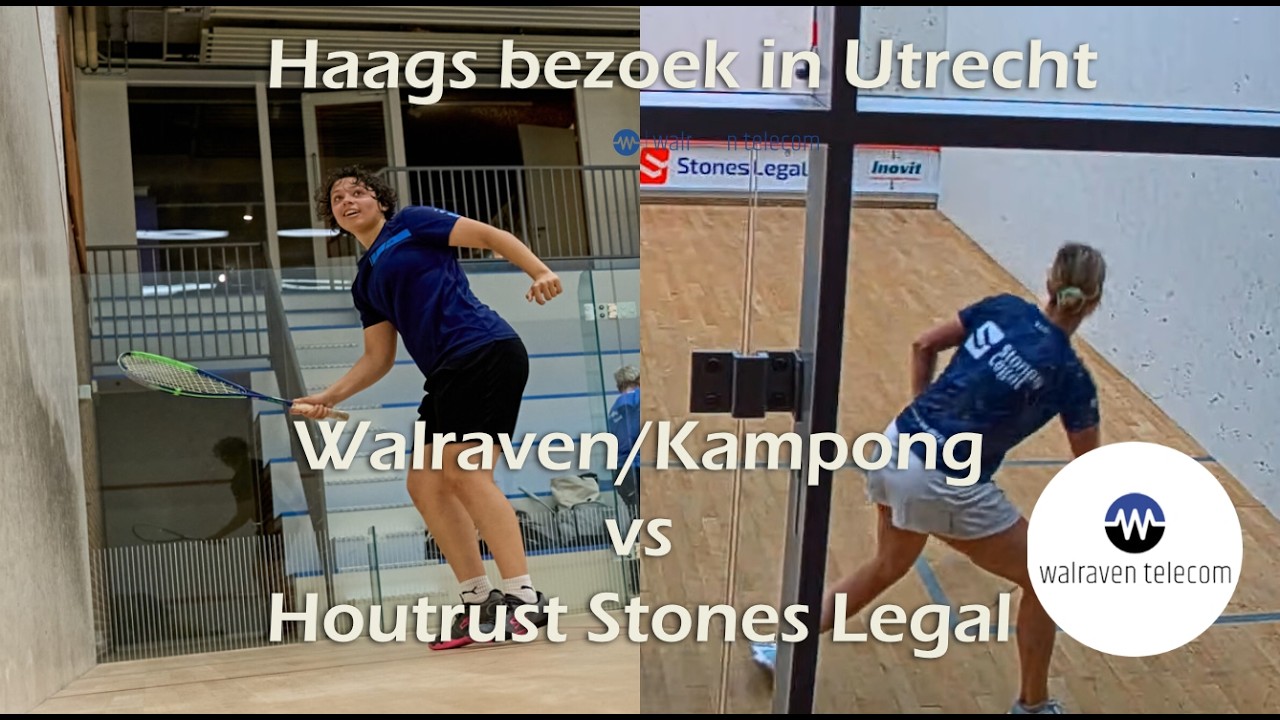 Eredivisie live: Walraven Telecom/Kampong Squash - Houtrust Stones Legal