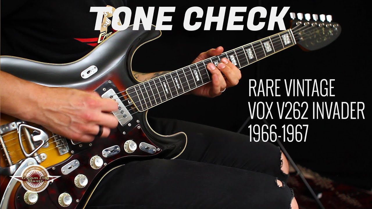 TONE CHECK: Vintage '66-'67 Vox Invader Electric Guitar Demo | No Talking