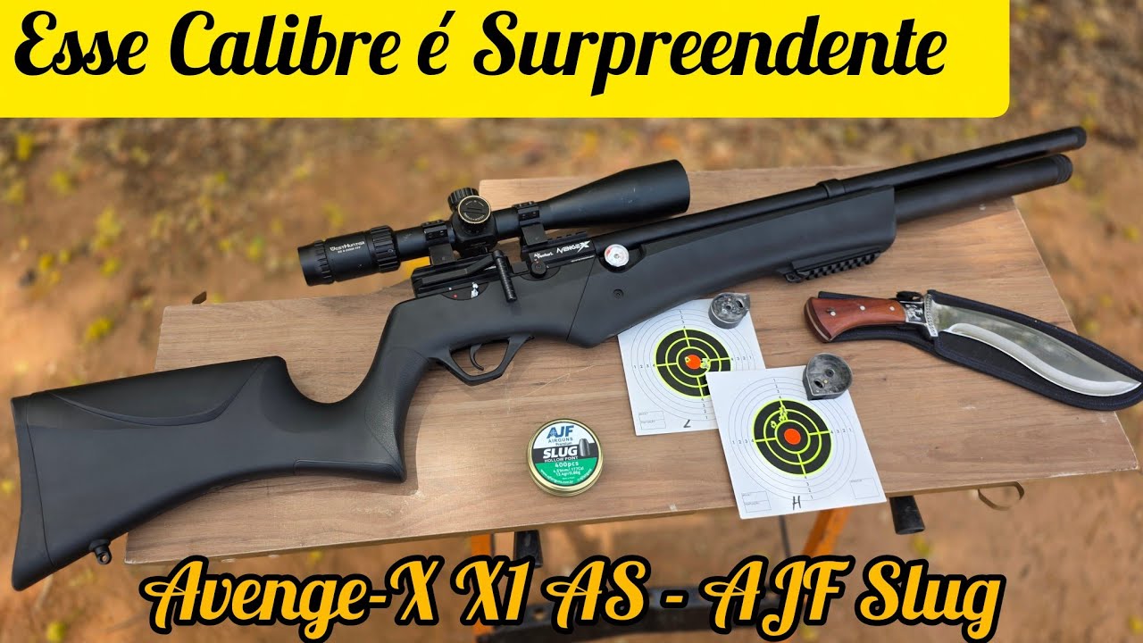 SURPREENDA-SE COM ESSE CALIBRE AVENGE-X AS .177 - PRECIÇÃO, AUTONOMIA E CUSTO BAIXO POR DISPAROS.