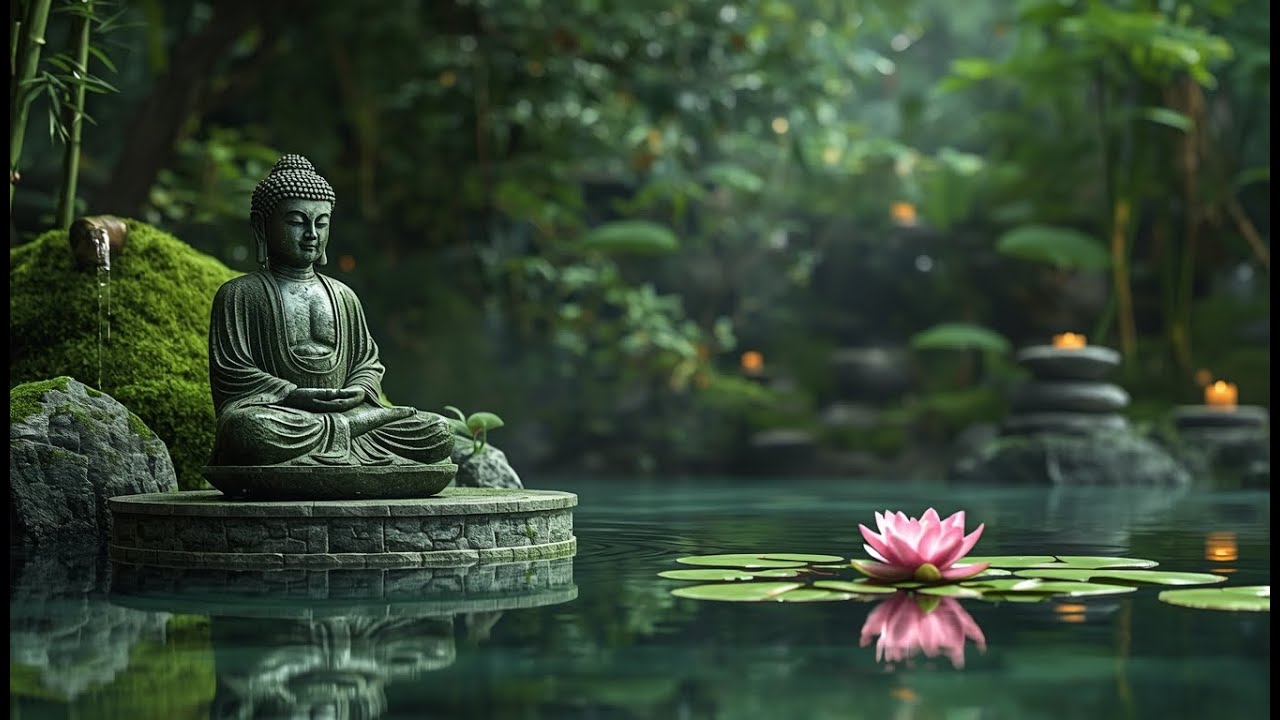 Soothing Healing Music for Meditation & Sleep 🌿 Water Sounds, Calm Anxiety & Relax Mind