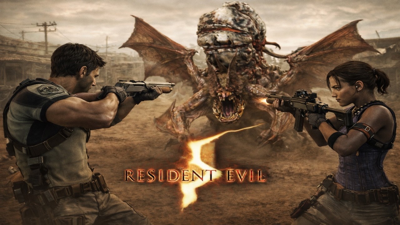 RESIDENT EVIL 5 DUBLADO PT-BR #2🔥 O mosquito gigante chamado popokarimu 🦇