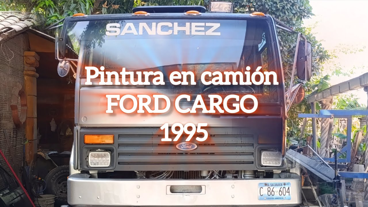 Pintura en camión Ford Cargo. Año 1995