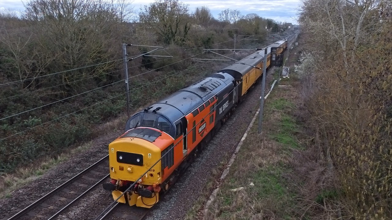 37419  + 37405 - COLAS NSC P.L.P.R Test train 1Q99 Cambridge Recp 1&2 to March Down R.S. 27.02.2026
