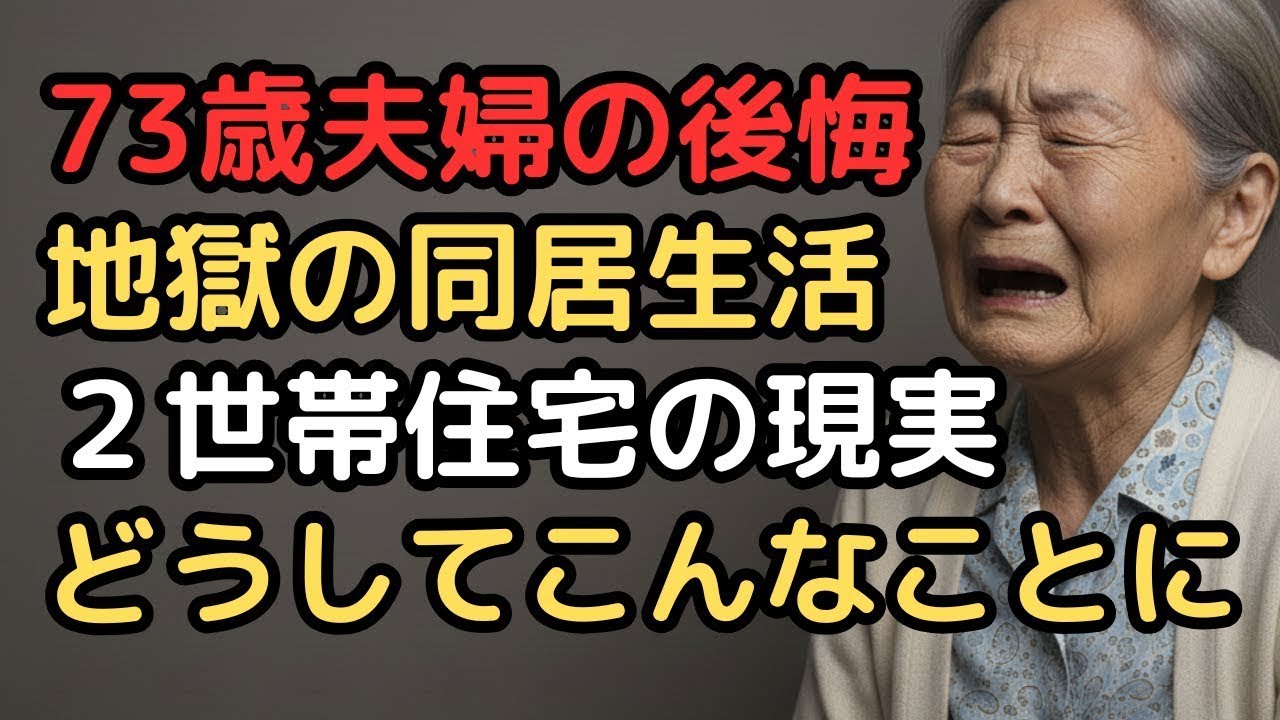 73歳夫婦の悲鳴。9000万円の二世帯住宅が2年で地獄に変わった理由。親子同居の見えない罠