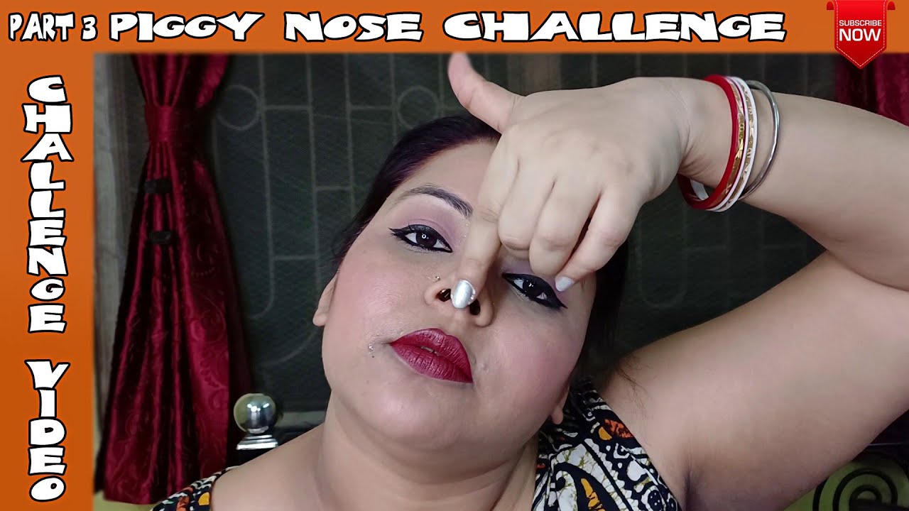 Piggy Nose Challenge Part 3 💕Piggy Nose Zoom Camera Challenge 💞 
