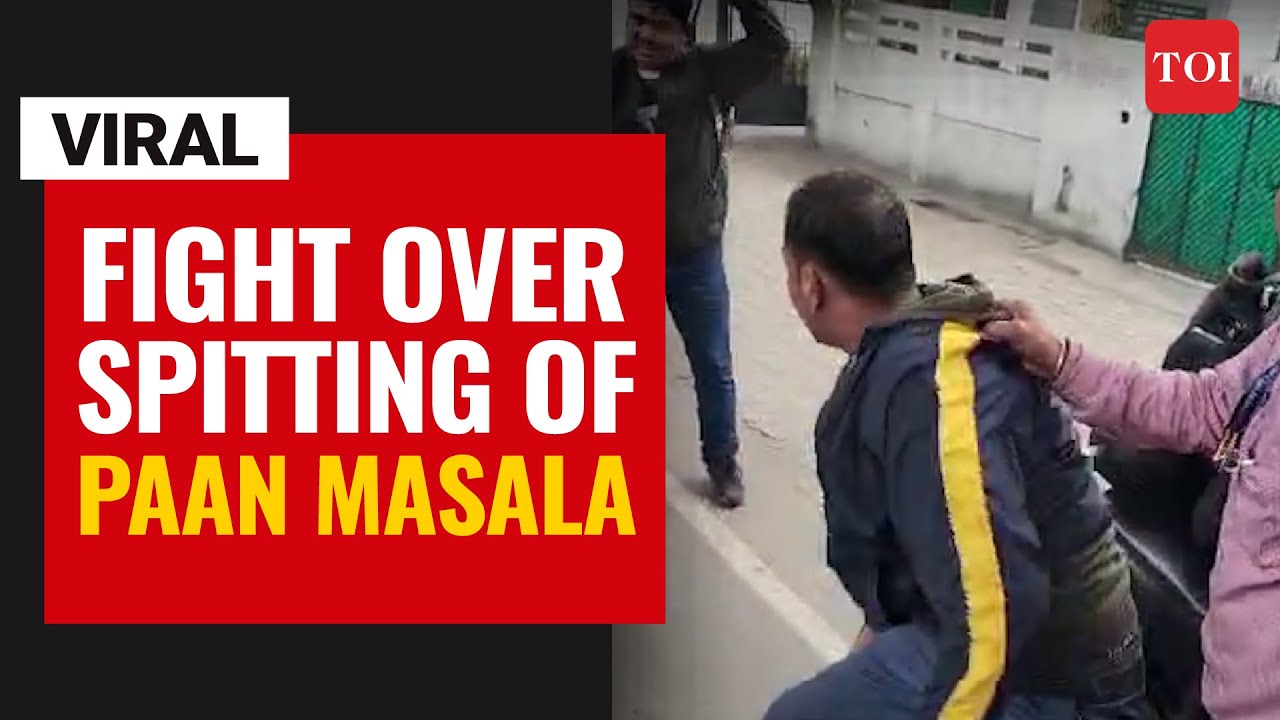 Viral video | Ugly fight over spitting of paan masala in Lucknow