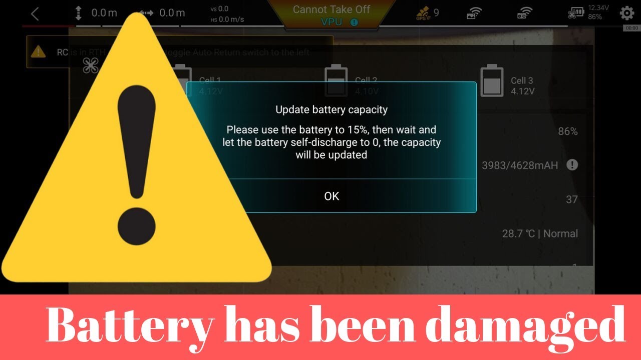 Fimi x8 Se Bateria já Estragou? Cuidado ao fazer Update battery capacity - Fimi X8 Se