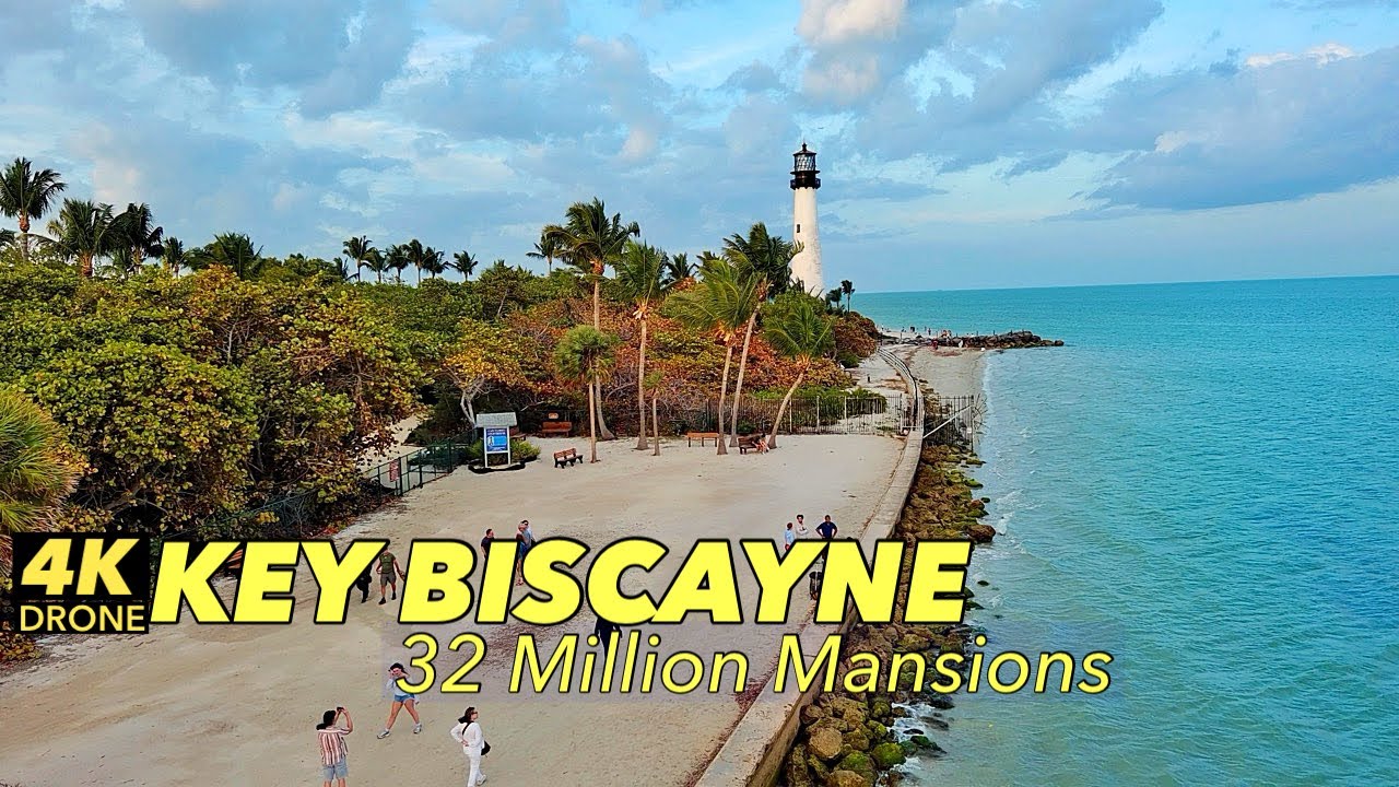 5 Million $ Mansion in Key Biscayne Drone 2025