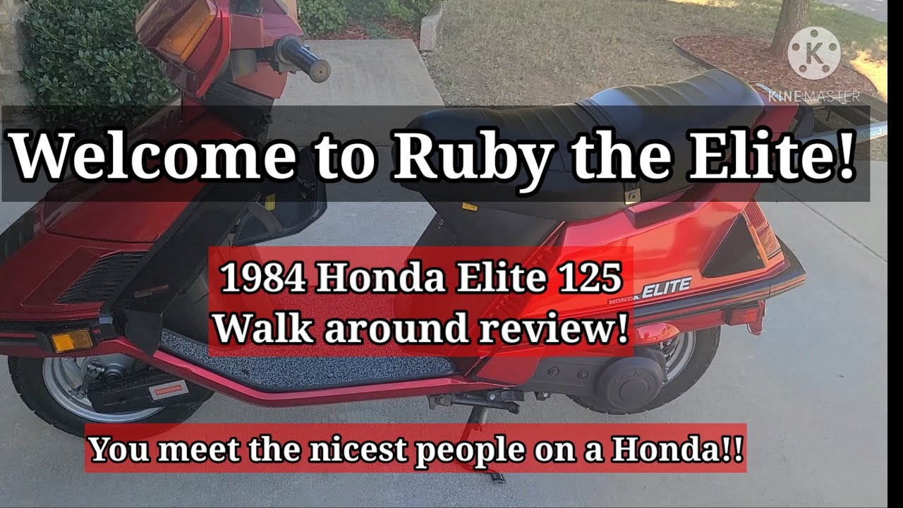 Обзор скутера Honda Elite 125 1984 года | Ruby the Elite