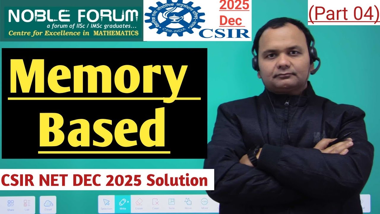 CSIR NET Dec 2025 Math Solution: Linear Algebra Memory-Based Problem Solved | Noble Forum