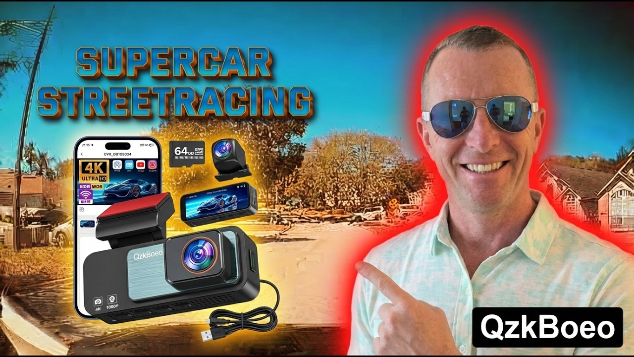 QzkBoeo 4K Dual Dashcam Review | Front & Rear Camera Test + Real Night Footage 🔥🚗