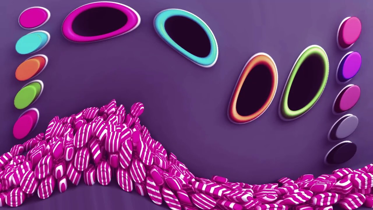 Learn Shapes Circle with A Lot of 3D Candy Surprise Eggs Sponsored By Gamavision Csupo Effects