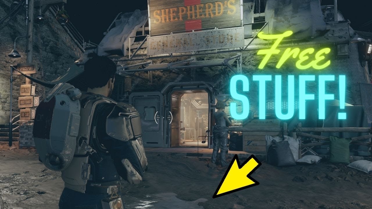 Starfield - Get Items without Paying or Stealing in Akila City: Shepherds Store Puddle Bug