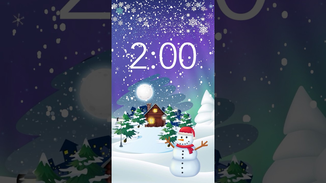 Winter 2 Minute Timer,Winter Snow 2 minute relaxing Timer with Music #musicforrelaxation#timers