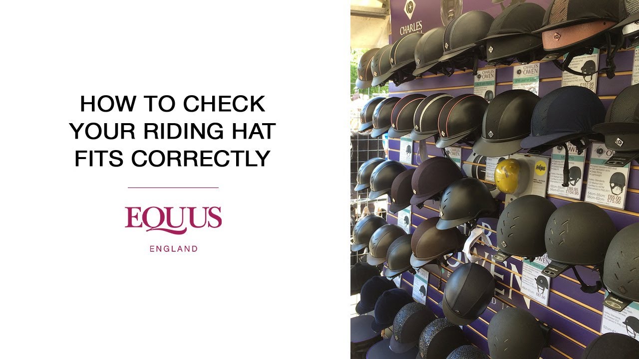 How to check your riding hat fits correctly