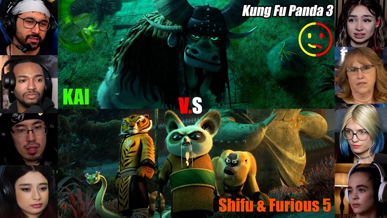 Kai vs Shifu |  Kung fu Panda 3 |  Reaction Mashup  | 