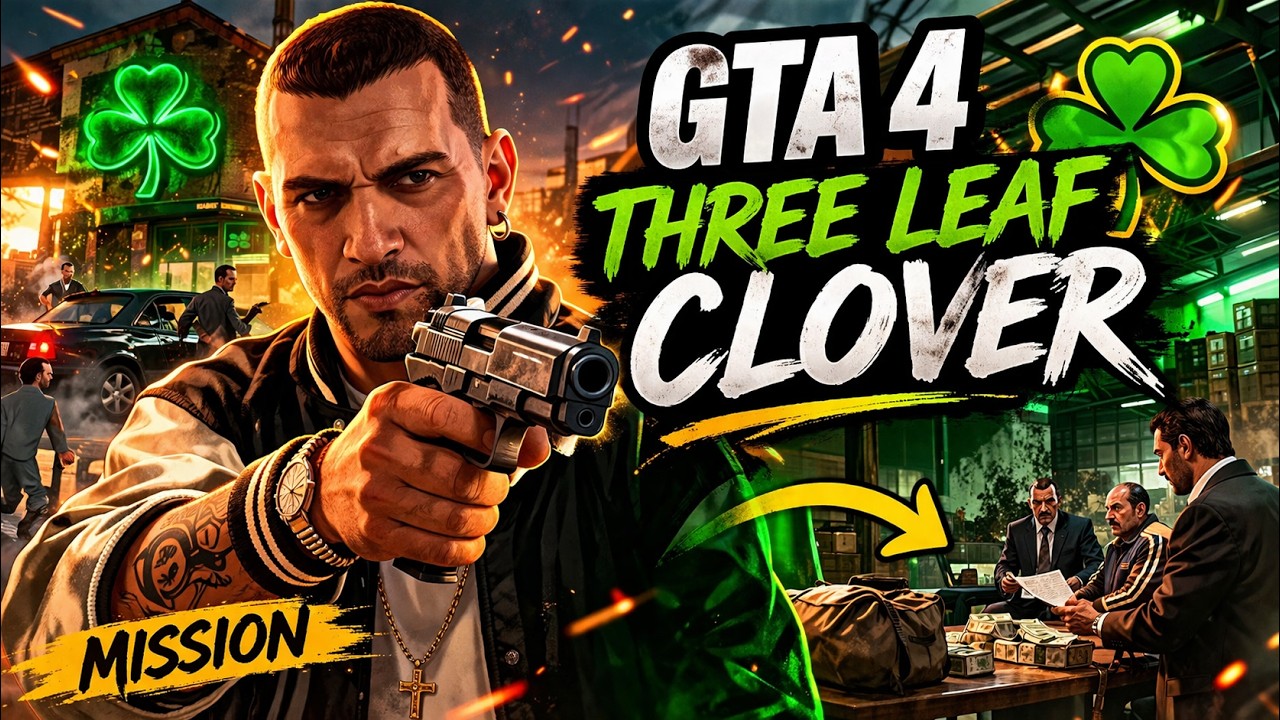 GTA-4 *walkthrough*||Mission: Three Leaf Clover(Bank Heist.)