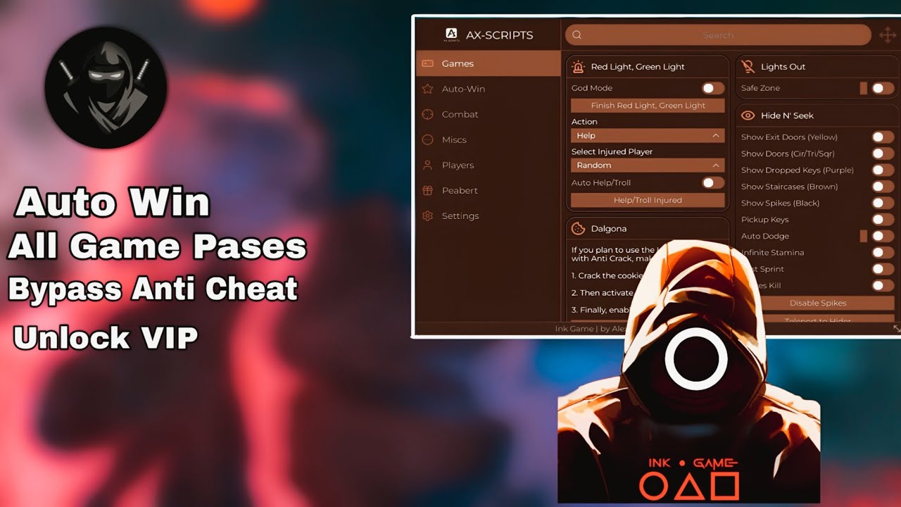 Best ink game script all game pases | Anti kick | Anti kick (MOBILE) (PC)