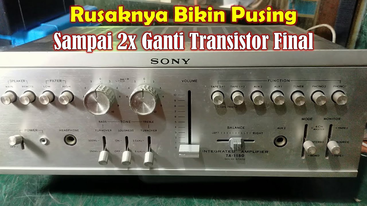 Sony Integrated Amplifier TA - 1150