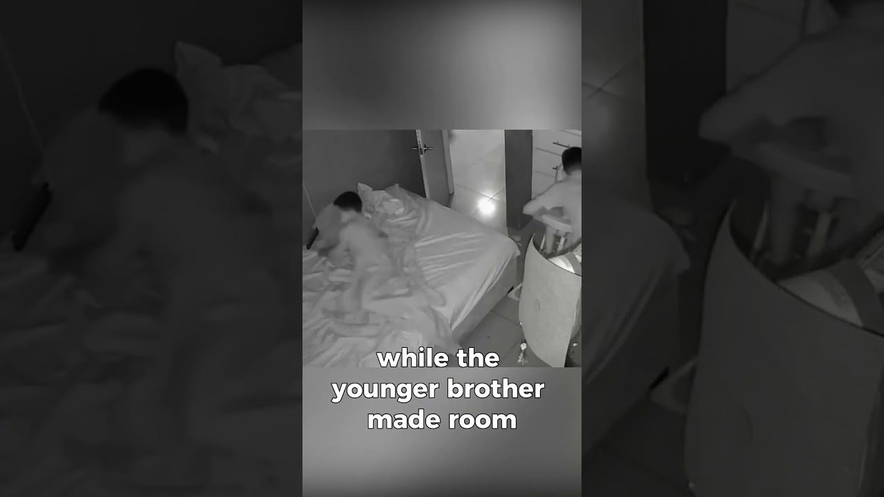 Two brothers work together to put little sister to bed #shorts #family